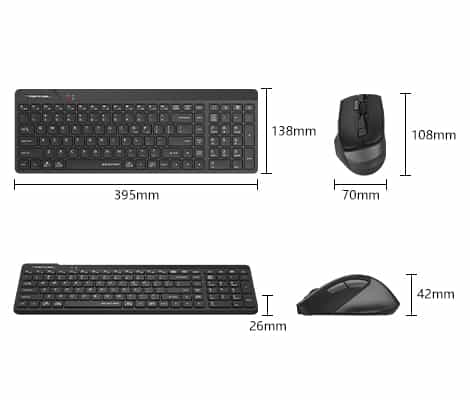 2.4G Wireless QuietKey Combo Set( FG2400 Air2 ) 1
