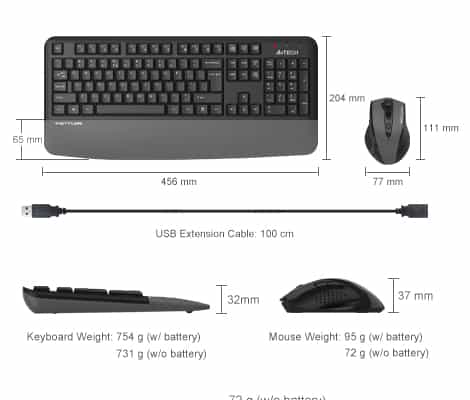 2.4G Power-Saving Wireless Comfort Desktop Set( FG2500 Plus / FG2500S Plus ) 1