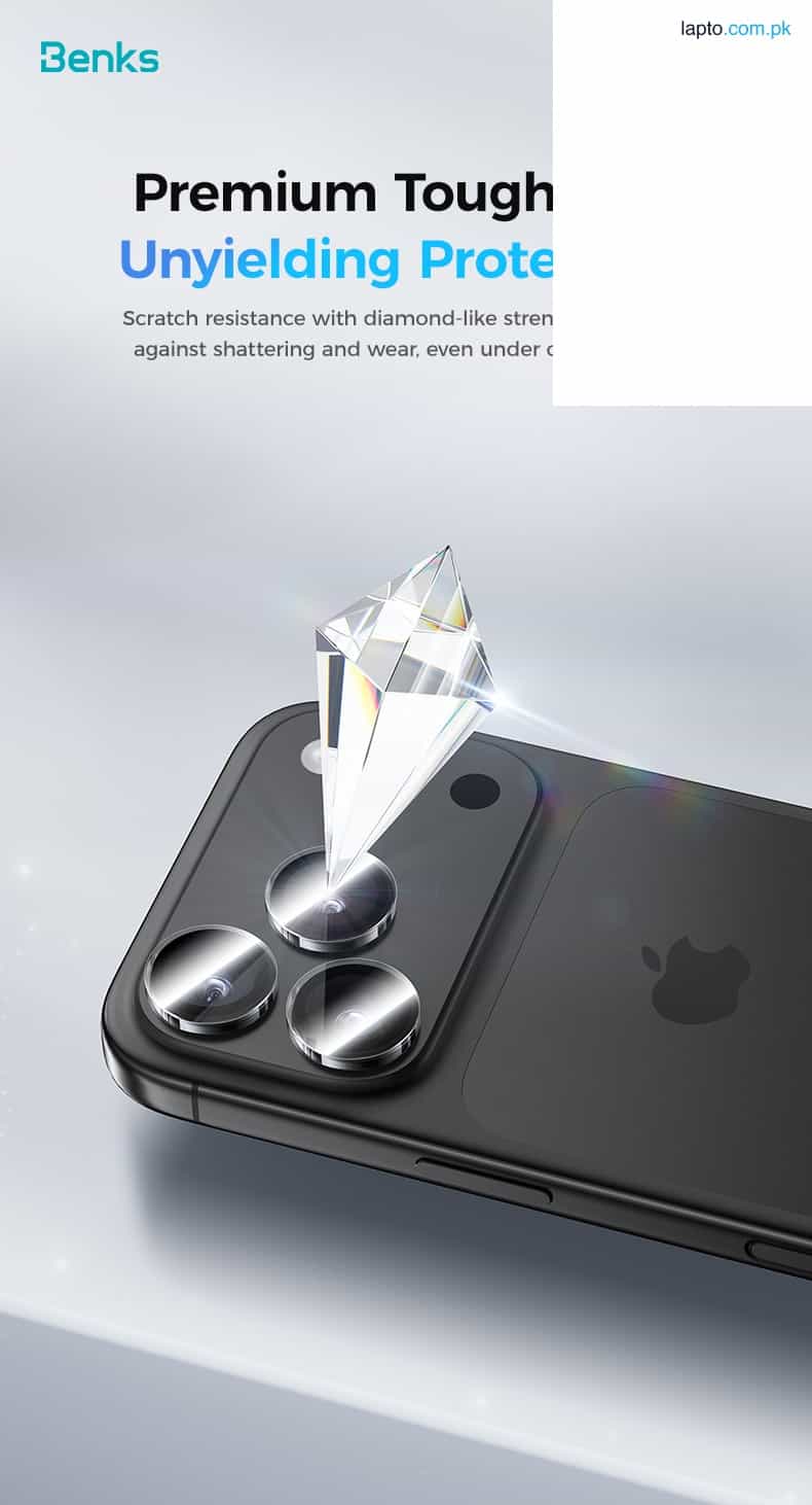 iPhone 17 Pro Max / 17 Pro Benks GlassWarrior Lens Protector – Grey – 6948005961596 – A 5