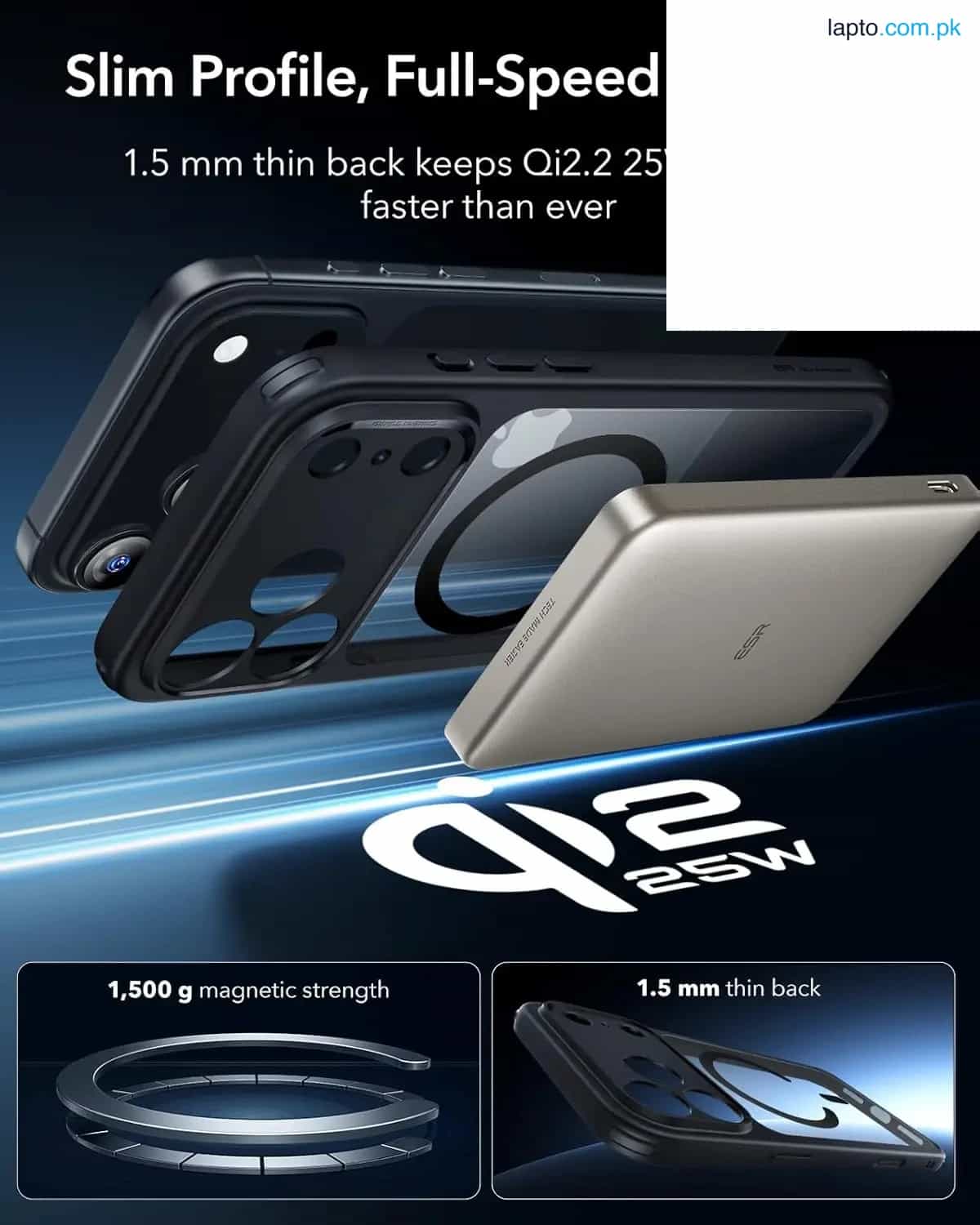 iPhone 17 Pro Max ESR Classic Hybrid Case – Clear Black 4