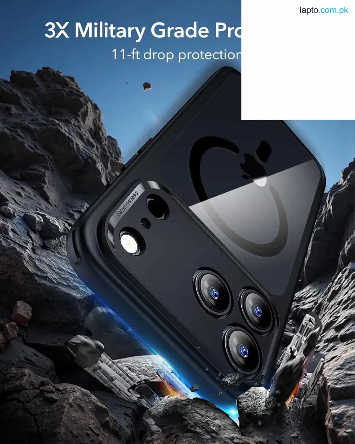 iPhone 17 Pro Max ESR Classic Hybrid Case – Clear Black 5