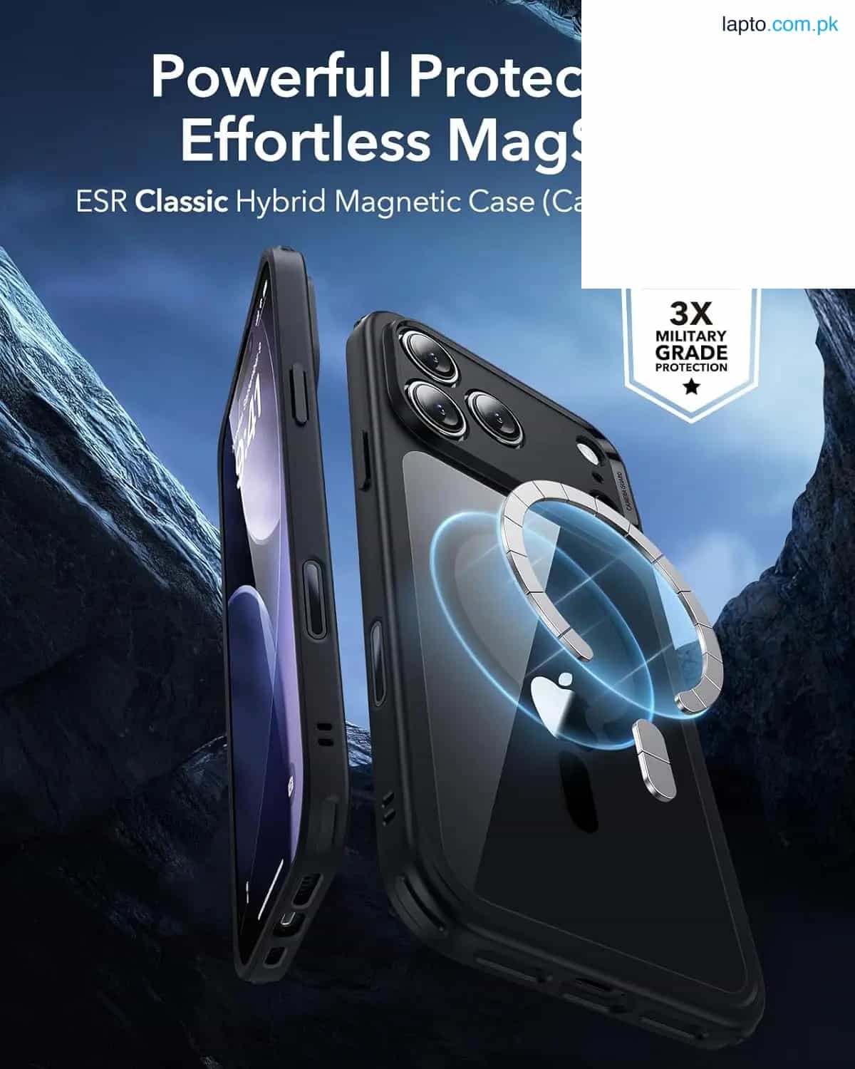 iPhone 17 Pro Max ESR Classic Hybrid Case – Clear Black 7