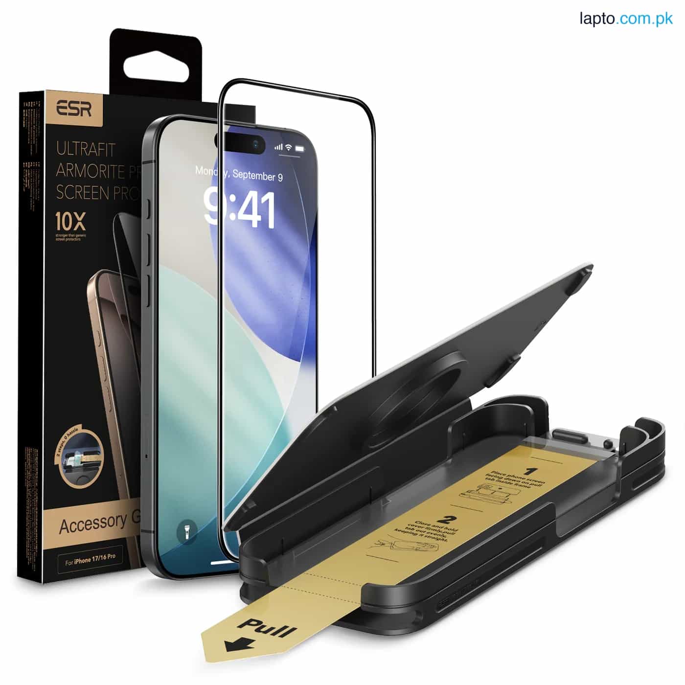 iPhone 17 Pro Max ESR UltraFit Armorite Pro Glass Protector 1 Pack – Clear 1