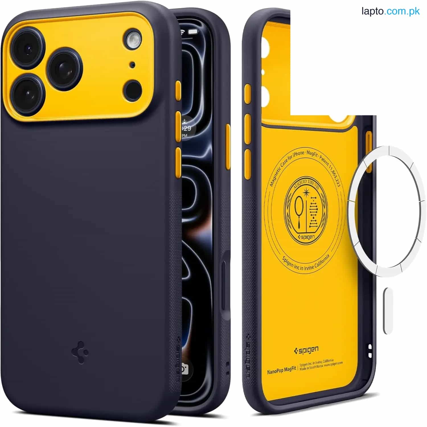 Apple iPhone 17 Pro Max Nano Pop MagFit Case by Spigen – ACS10260 – Blueberry Navy 1