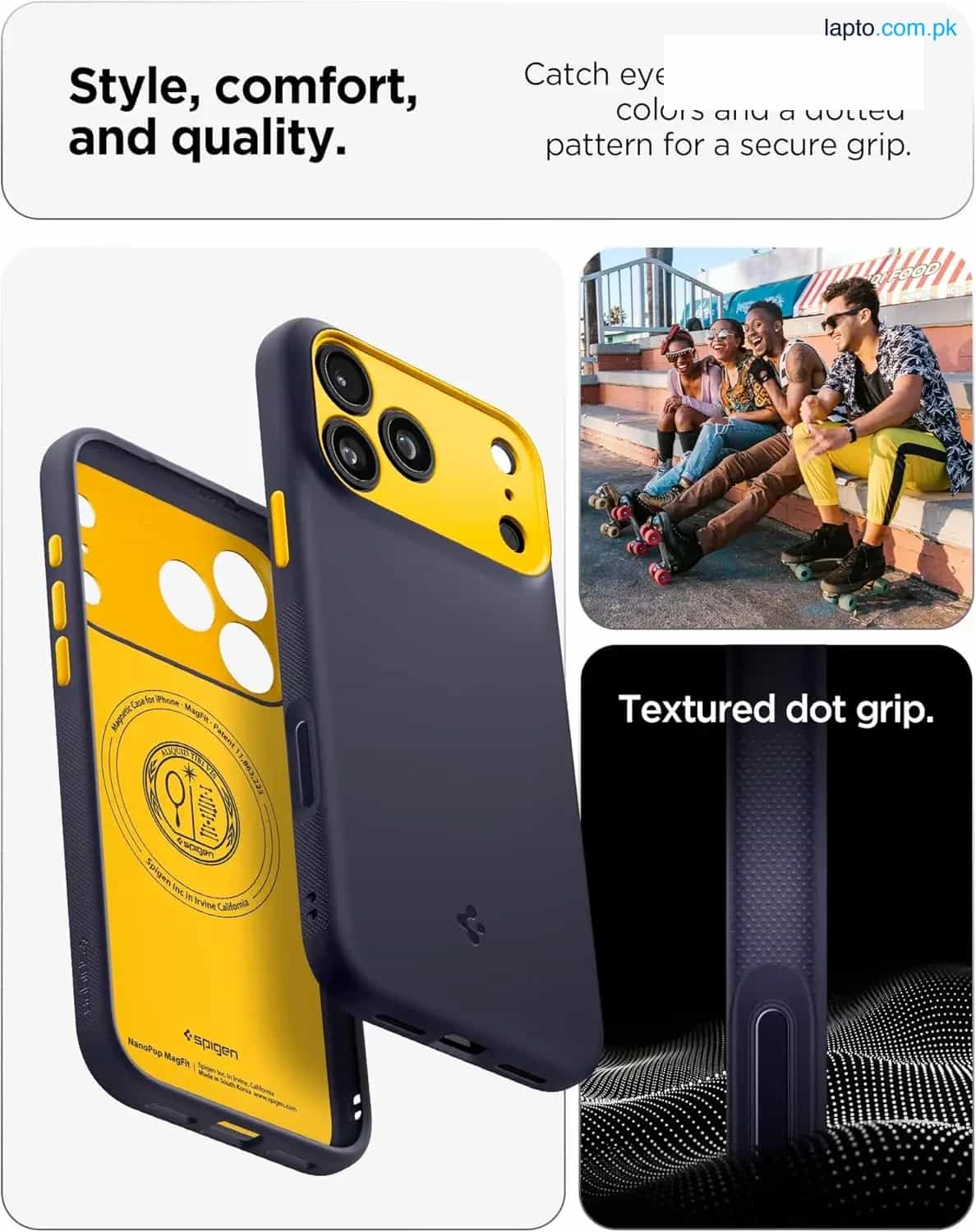 Apple iPhone 17 Pro Max Nano Pop MagFit Case by Spigen – ACS10260 – Blueberry Navy 5