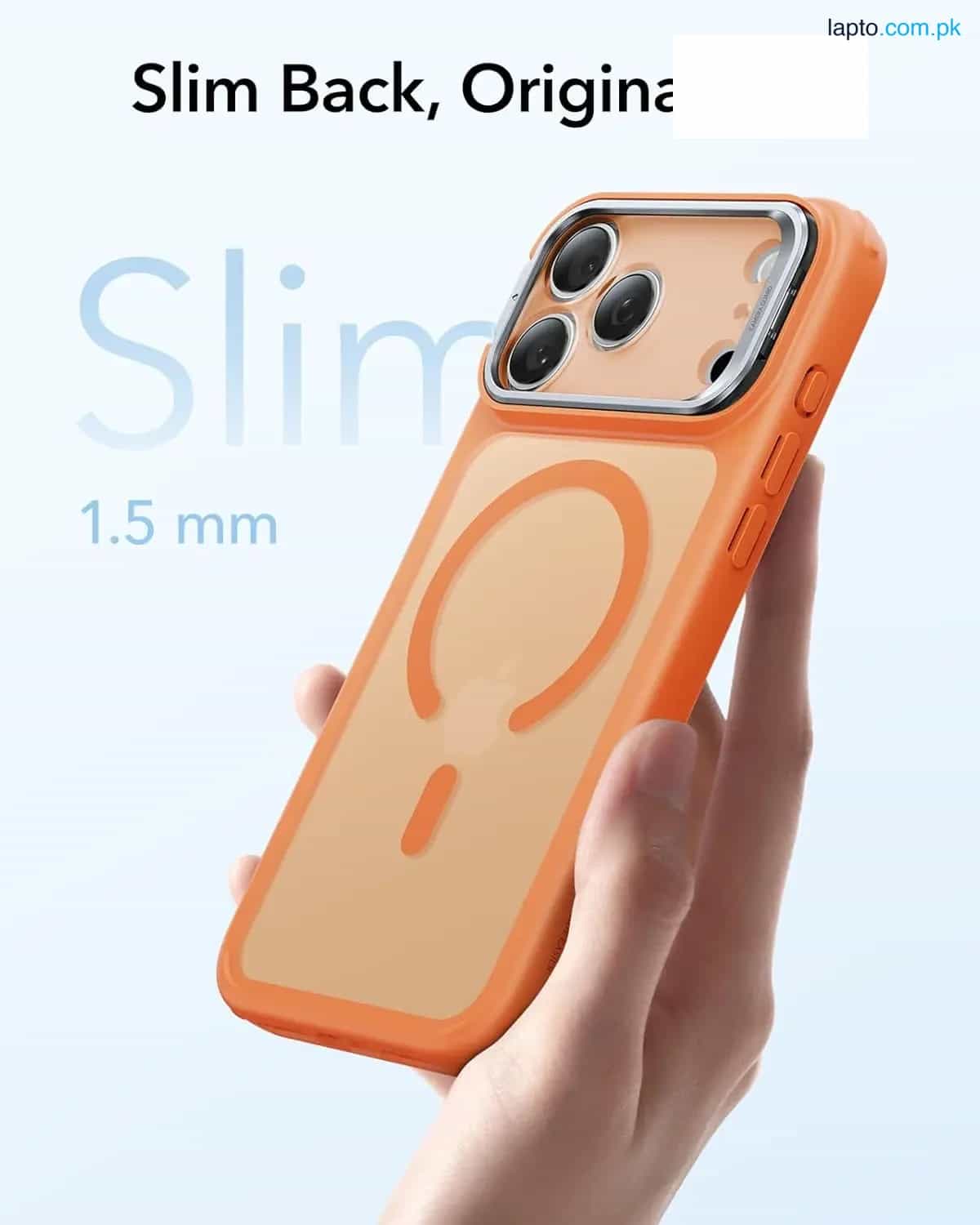 iPhone 17 Pro Max ESR Classic Hybrid With Stand Case – Frosted Orange 3