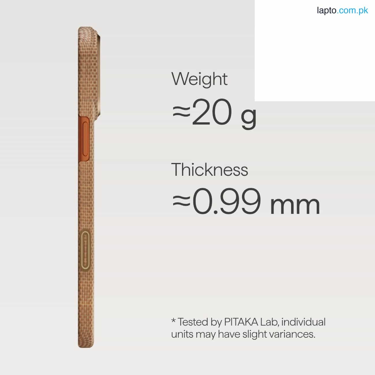 iPhone 17 Pro Max Pitaka Ultra Slim Case – Golden Glint 6