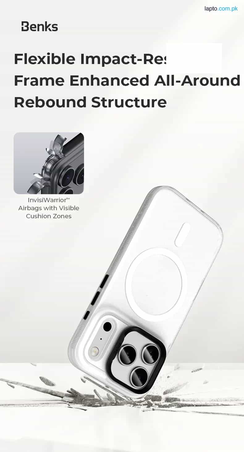 iPhone 17 Pro Max Benks Lucid Armor Magnetic Case – 6948005919948 – White 8