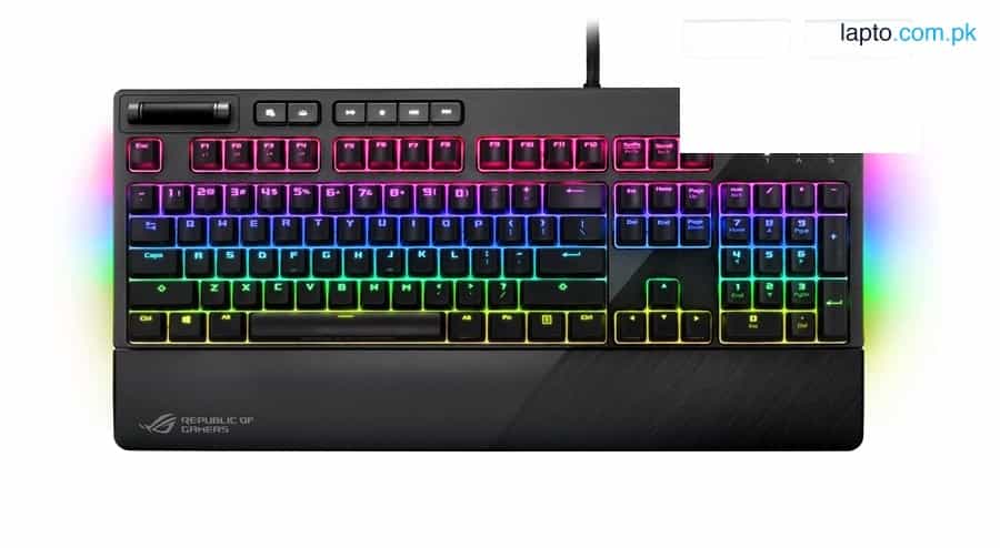 ASUS ROG STRIX FLARE MECHANICAL AURA SYNC RGB USB GAMING KEYBOARD WITH RED-SWITCH TYPE 1