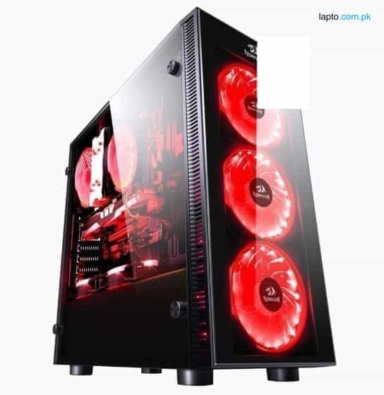 Redragon SIDESWIPE Gaming Chassis RD-GC-601, 3 x 120mm Fan Included, Tempered Glass 1