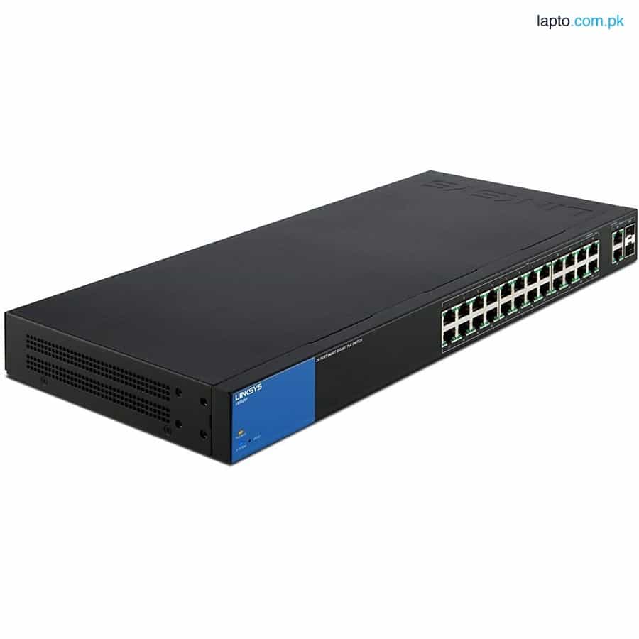 Linksys Business LGS326P 24-Port Gigabit PoE+ (192W) Smart Managed Switch + 2x Gigabit SFP/RJ45 Comb 1