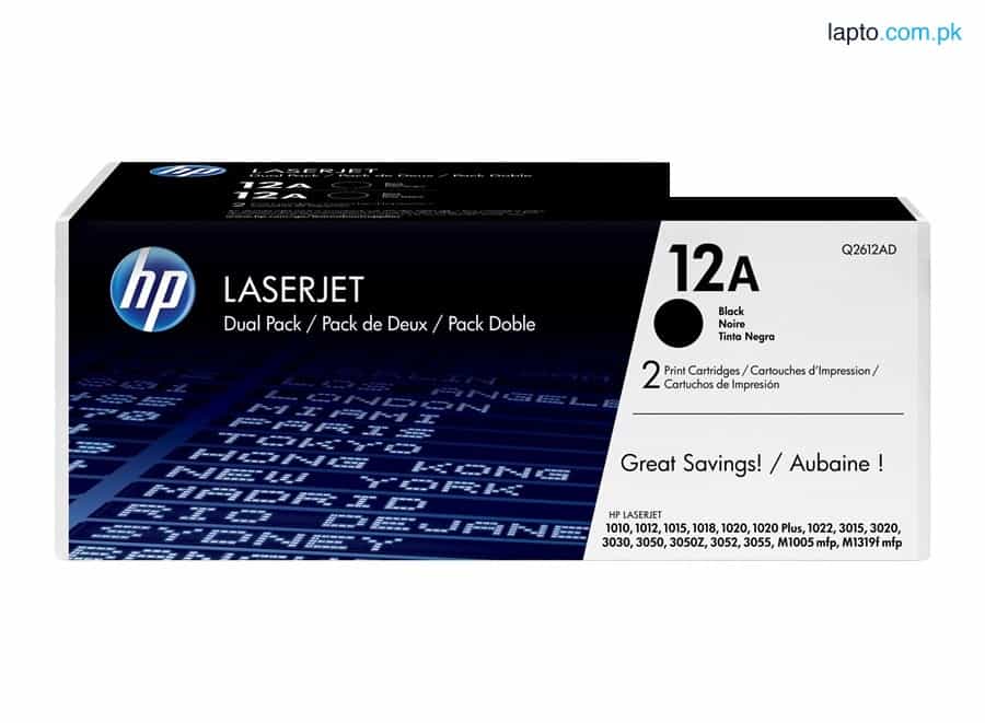 HP 12A Black Original LaserJet Toner Cartridge (Q2612AD) 1