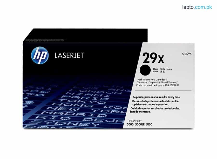 HP 29X High Yield Black Original LaserJet Toner Cartridge, C4129X 1