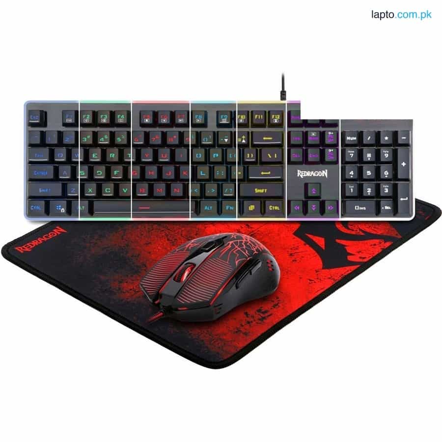Redragon S107 PC Gaming Keyboard and Mouse Combo & Large Mouse Pad 1