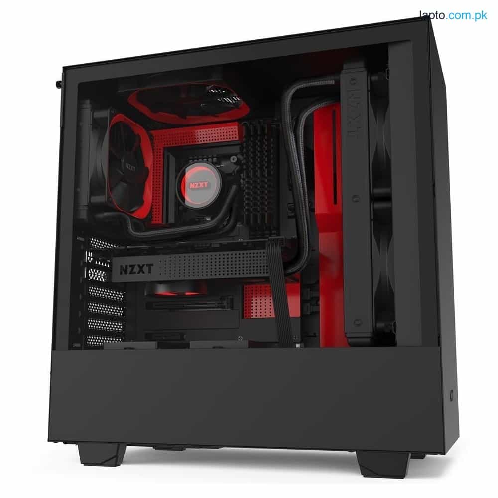 NZXT H510i Compact Mid-Tower Case with Lighting and Fan Control (Matte Black) 4