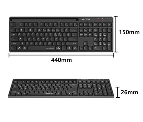 Bluetooth & 2.4G Wireless KB( FBX72C )