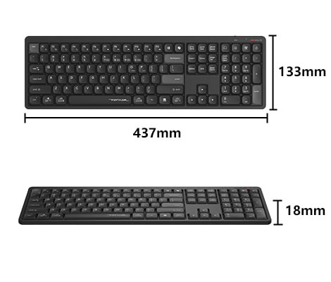 Bluetooth & 2.4G Wireless KB( FBX55C )