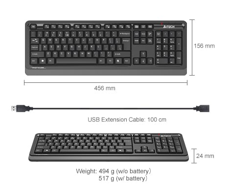 2.4G Wireless Comfort Keyboard( FGK10 )
