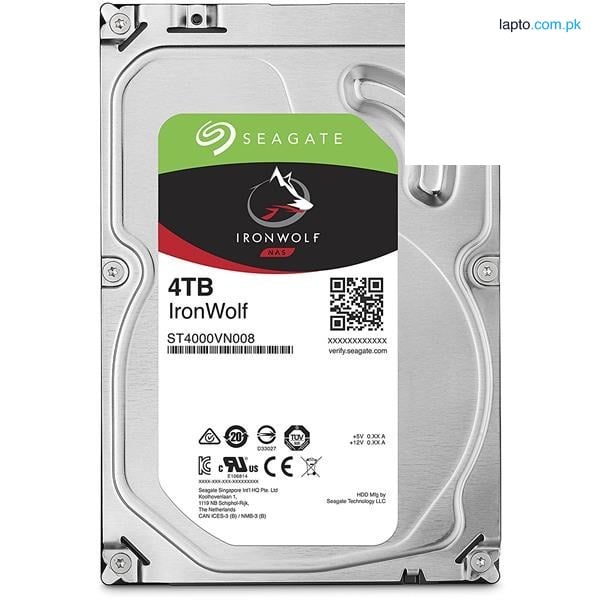 Seagate 4TB IronWolf NAS SATA 6Gb/s NCQ 64MB Cache 3.5-Inch Internal Hard Drive (ST4000VN008)
