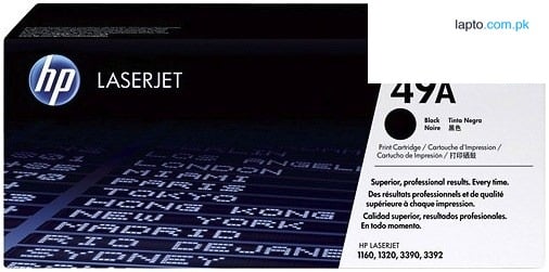 HP 49A Black Original LaserJet Toner Cartridge, Q5949A