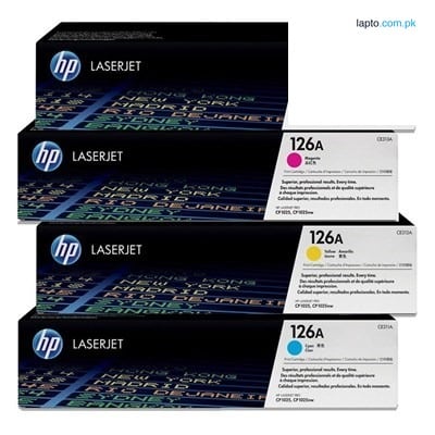 HP 126A 4-pack Cyan/Magenta/Yellow/Black Original LaserJet Toner Cartridges