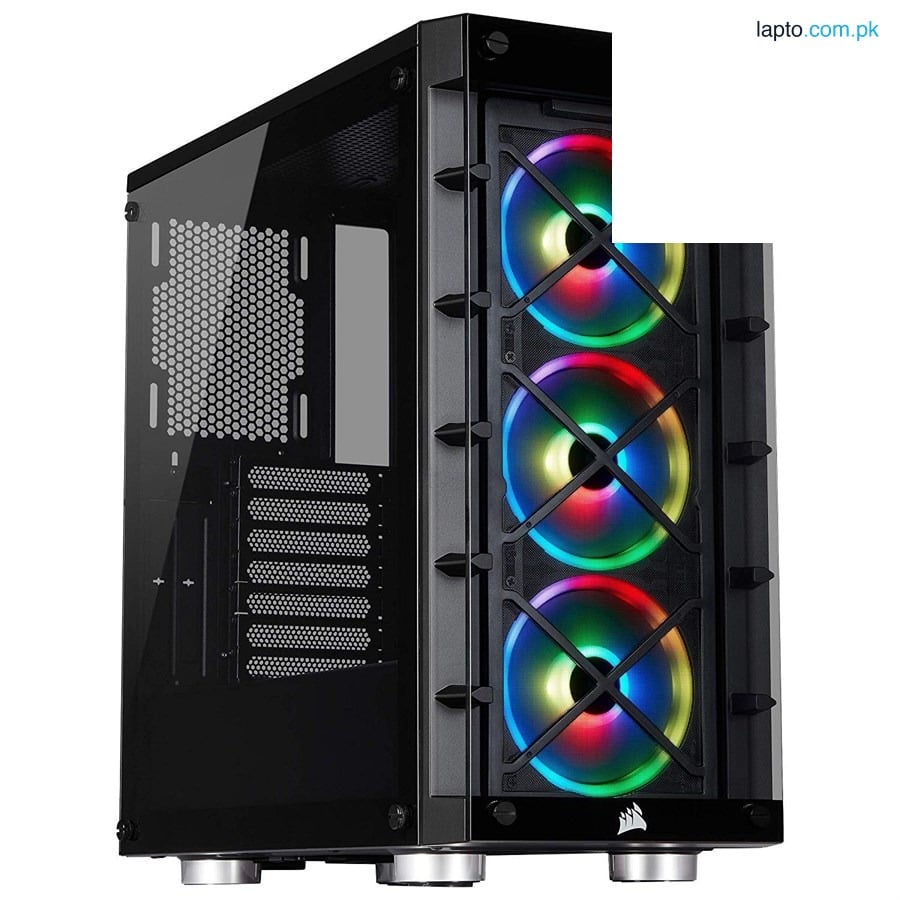 Corsair iCUE 465X RGB Mid-Tower ATX Smart Case — Black CC-9011188-WW