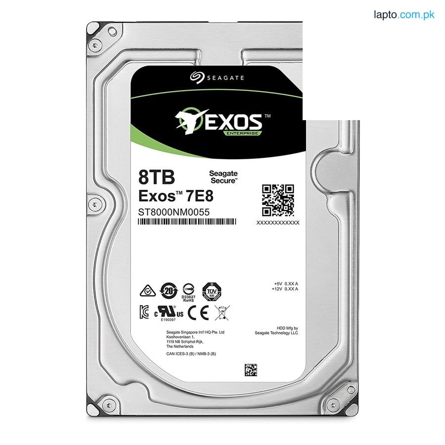 Seagate Exos 7E8 8TB 512e SATA 256MB Cache 3.5-Inch Enterprise Hard Drive (ST8000NM0055)